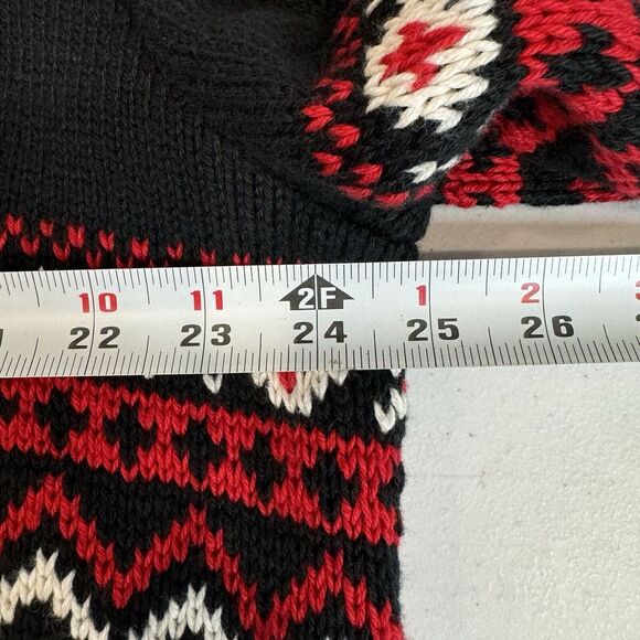 NWT POLO RALPH LAUREN Men's Black Cotton Cashmere Reindeer Crewneck Sweater 2XL - Picture 6 of 8